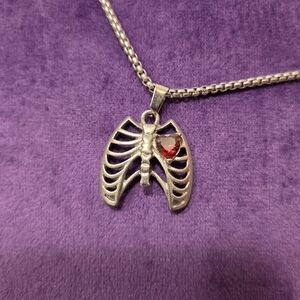 🖤 Emo Ribcage Necklace